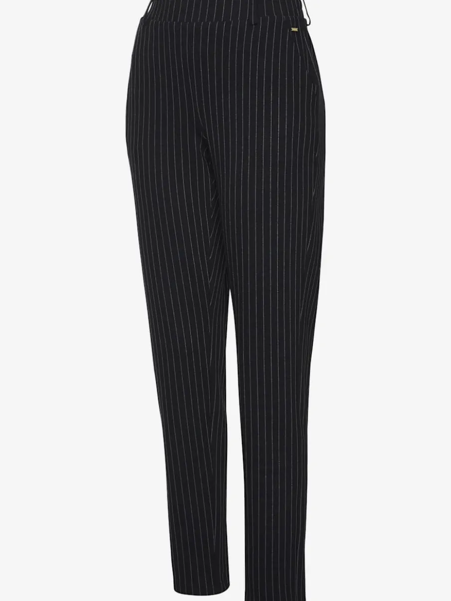 Pantalon de jogging à motifs avec jambes étroites et taille haute