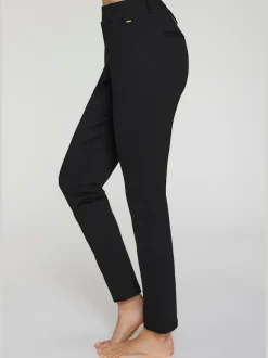 Pantalon de jogging à motifs avec jambes étroites et taille haute