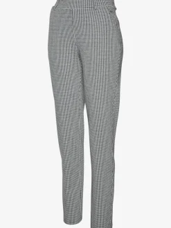 Pantalon de jogging à motifs avec jambes étroites et taille haute