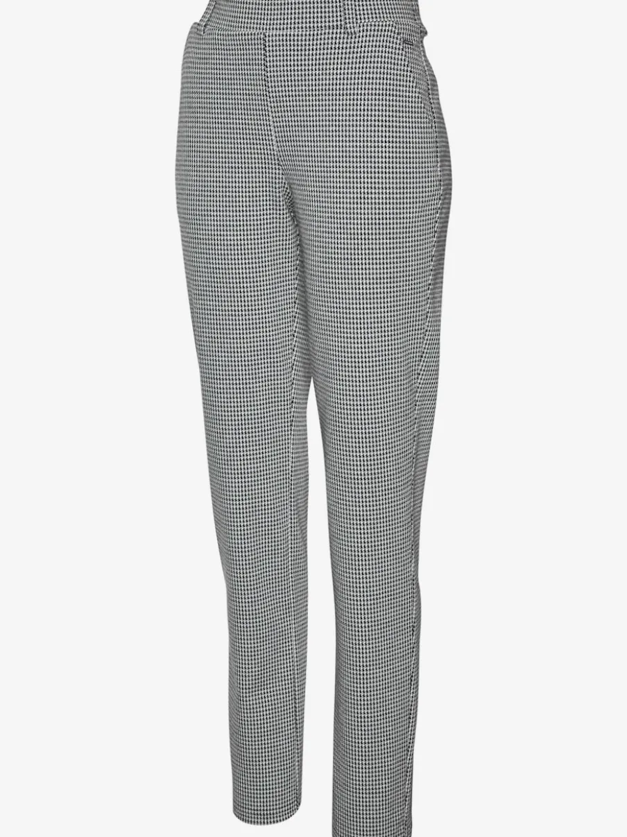 Pantalon de jogging à motifs avec jambes étroites et taille haute