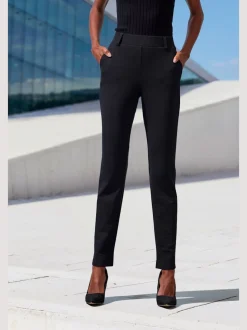 Pantalon de jogging à motifs avec jambes étroites et taille haute