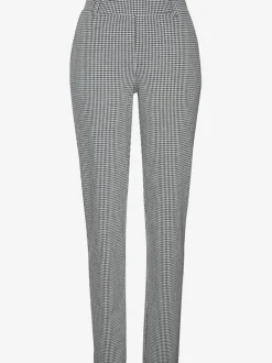 Pantalon de jogging à motifs avec jambes étroites et taille haute