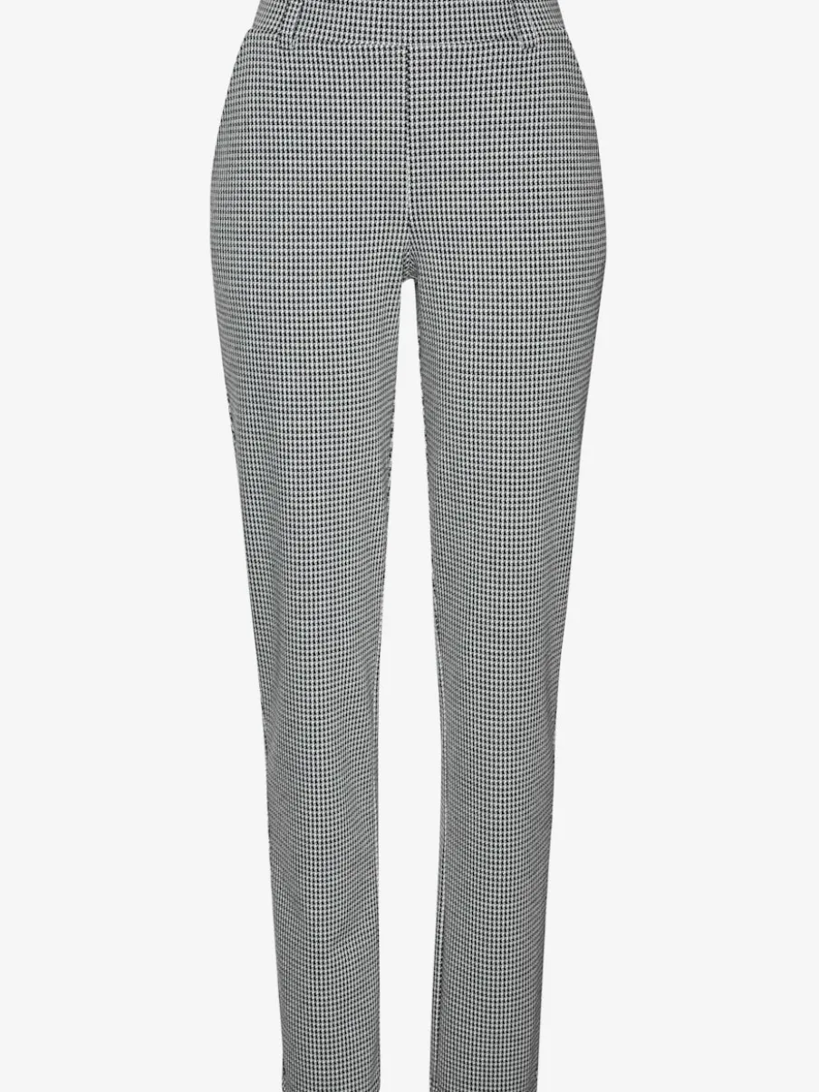 Pantalon de jogging à motifs avec jambes étroites et taille haute