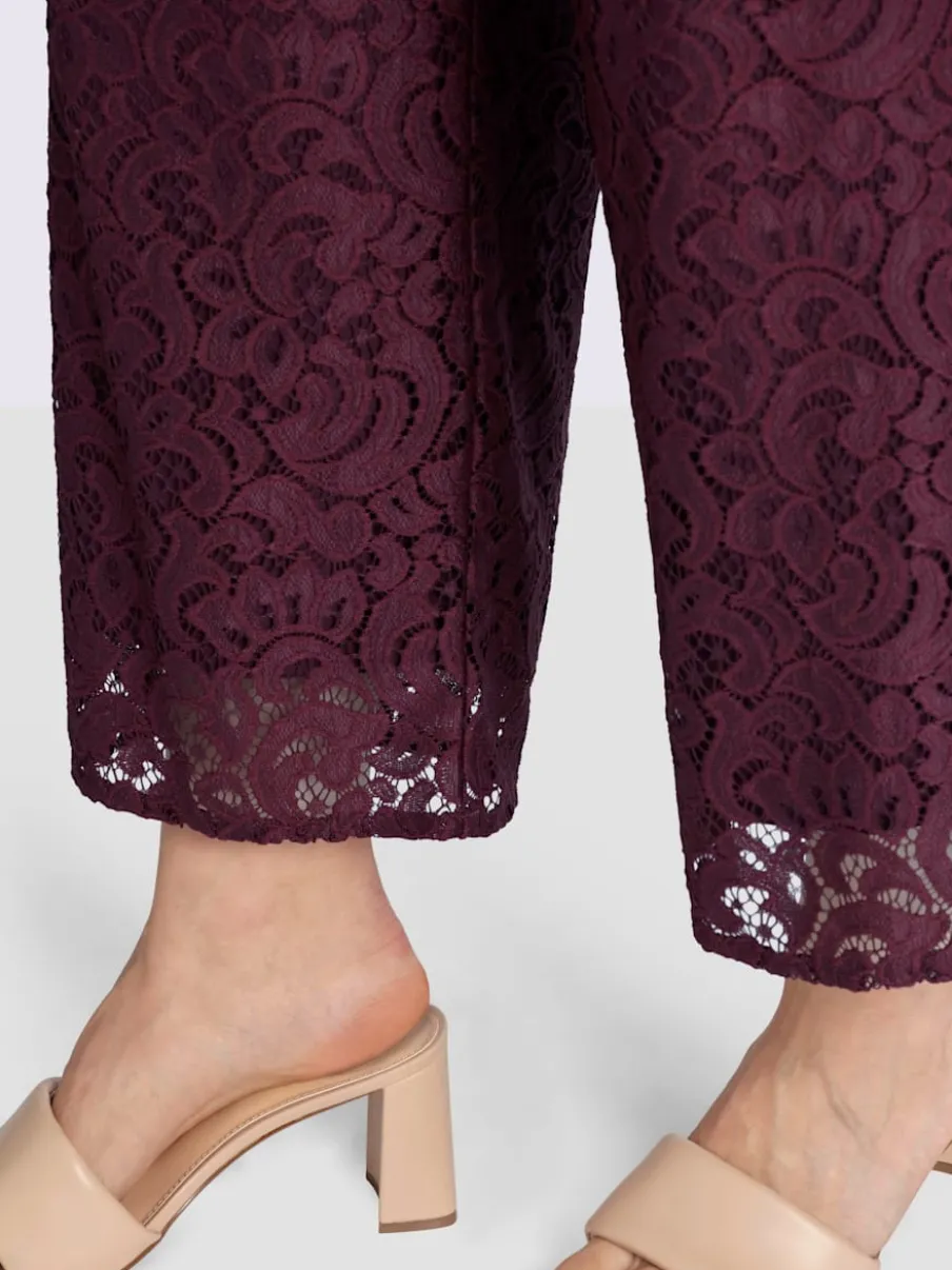 Pantalon dentelle élastique