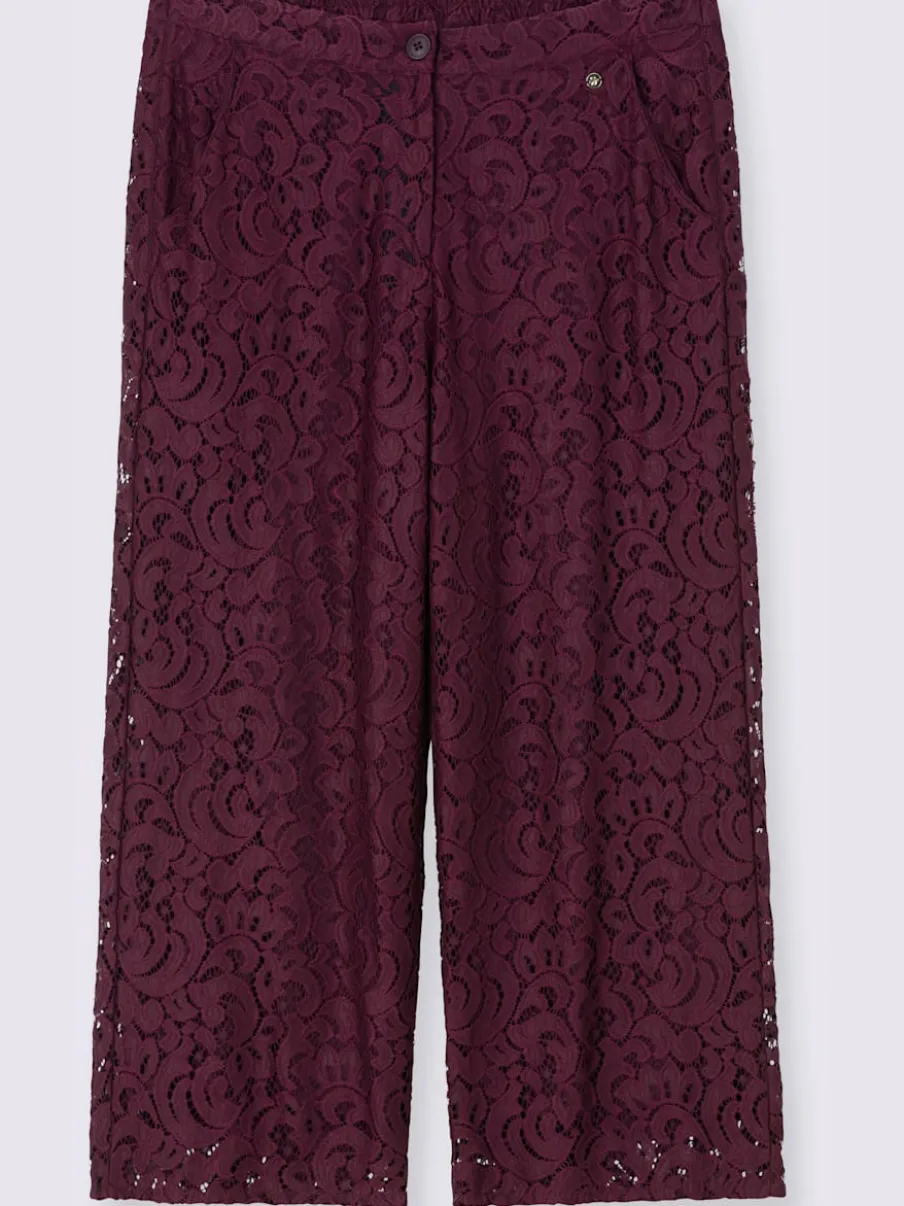Pantalon dentelle élastique
