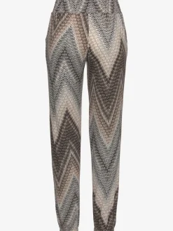 Pantalon de plage avec ceinture élastique et poches latérales