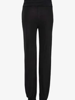 Pantalon de plage à ceinture large avec poches latérales et boutons décoratifs