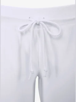 Pantalon de plage léger 7/8 en coton avec ceinture élastique