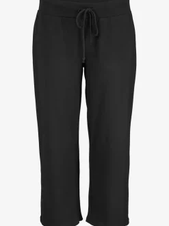 Pantalon de plage léger 7/8 en coton avec ceinture élastique