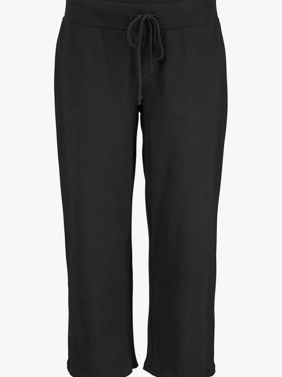 Pantalon de plage léger 7/8 en coton avec ceinture élastique