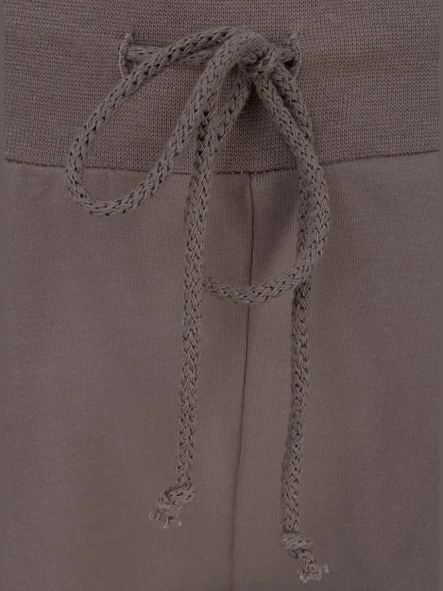 Pantalon de plage léger 7/8 en coton avec ceinture élastique