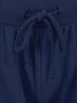 Pantalon de plage léger 7/8 en coton avec ceinture élastique