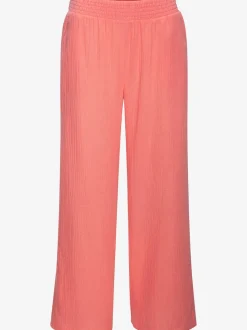 Pantalon de plage léger en pur coton à taille élastique