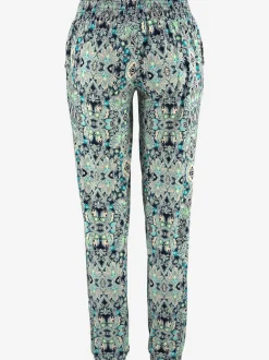 Pantalon de plage léger à imprimé ethnique avec poches latérales