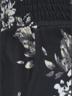 Pantalon de plage léger à motifs floraux avec ceinture élastique