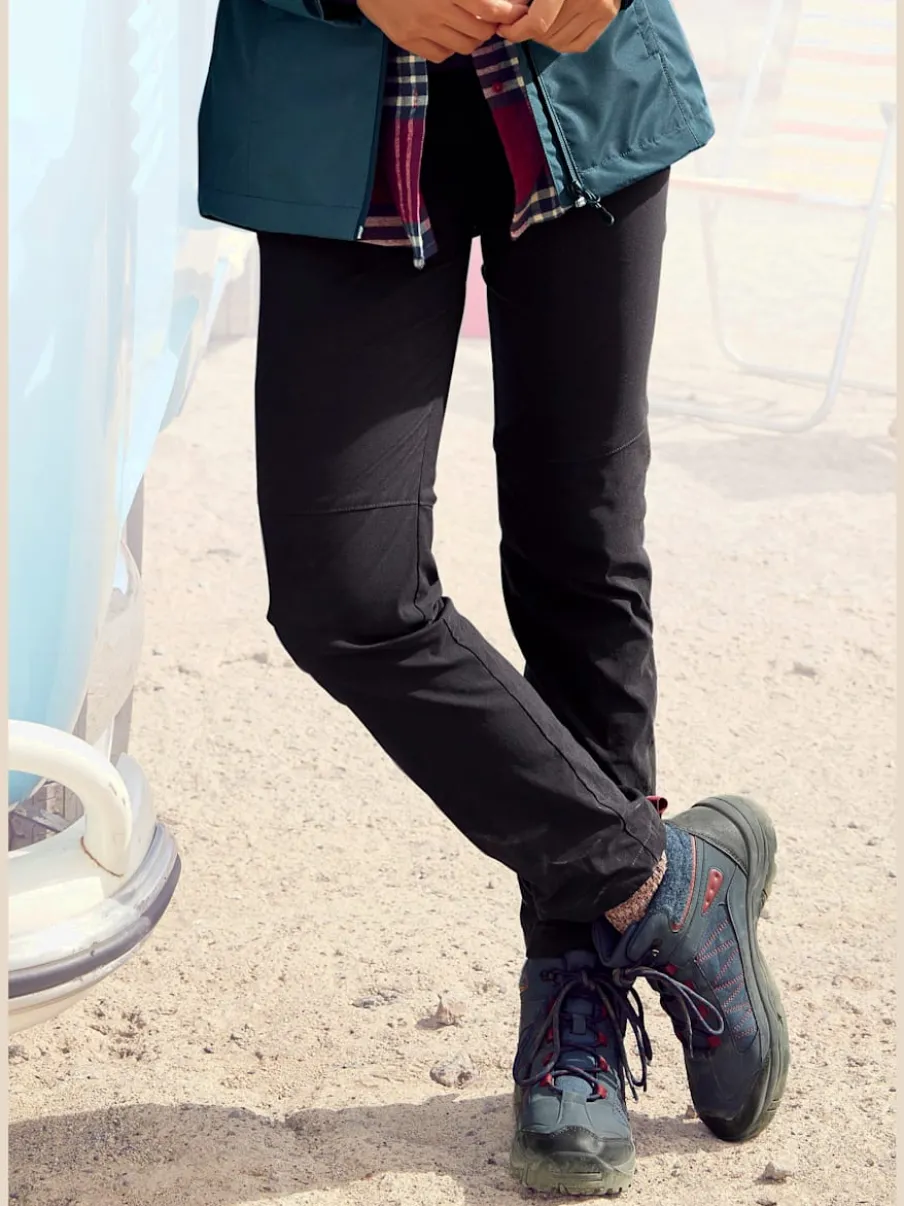 Pantalon de randonnée extensible à taille élastique et poches zippées