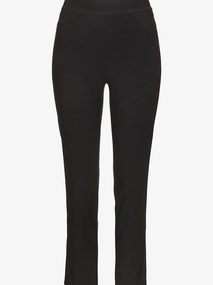 Pantalon doux à bords-côtes et taille élastique ajustable