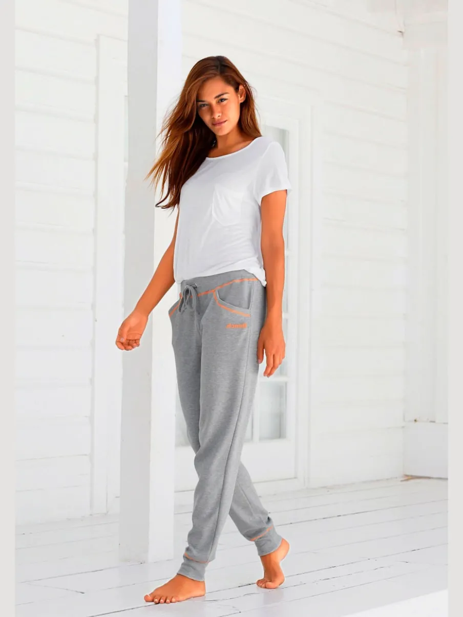 Pantalon détente avec poches pratiques en coton maisons