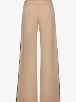 Pantalon détente large avec ceinture élastique et rayures latérales