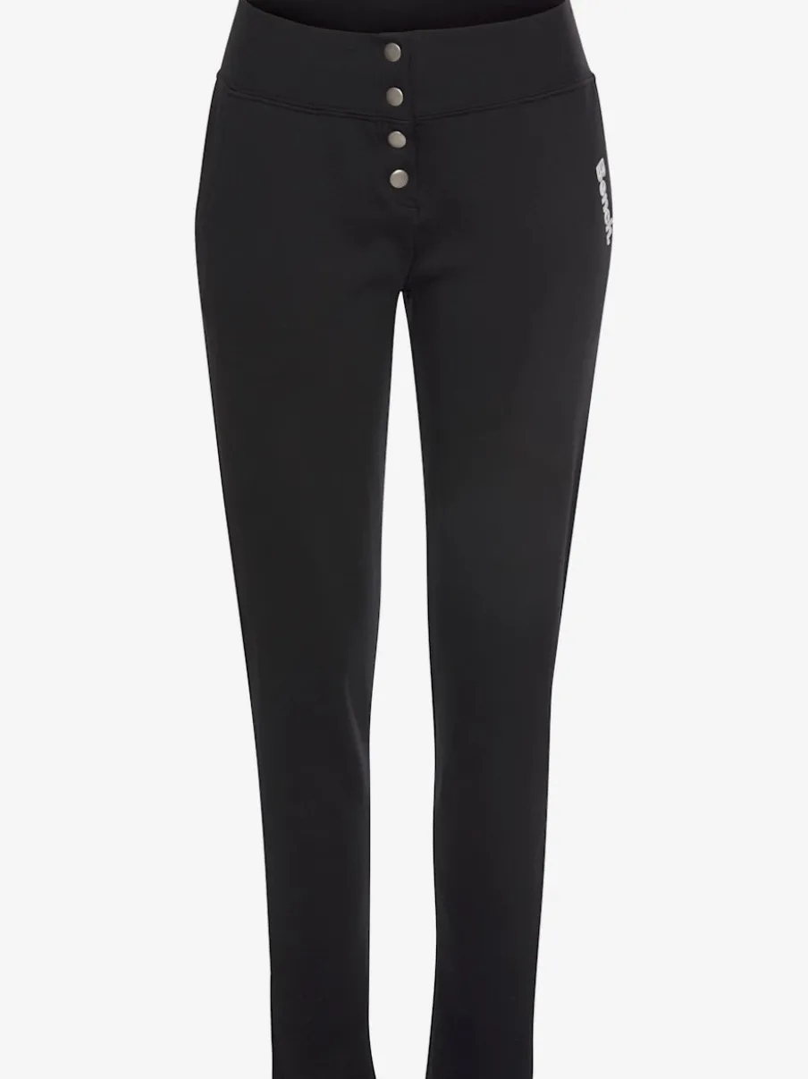 Pantalon détente molletonné à poches et boutons-pression