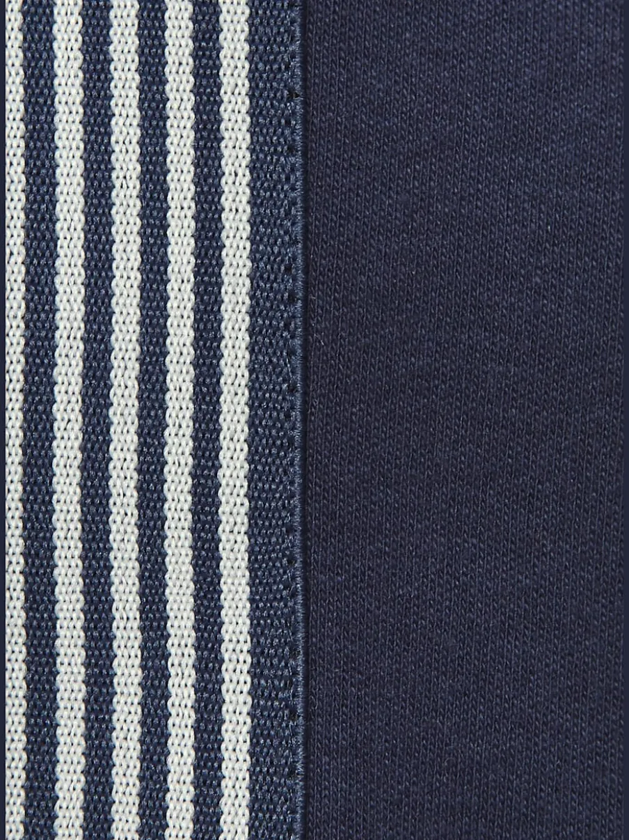Pantalon détente à rayures latérales avec ceinture élastique et poches