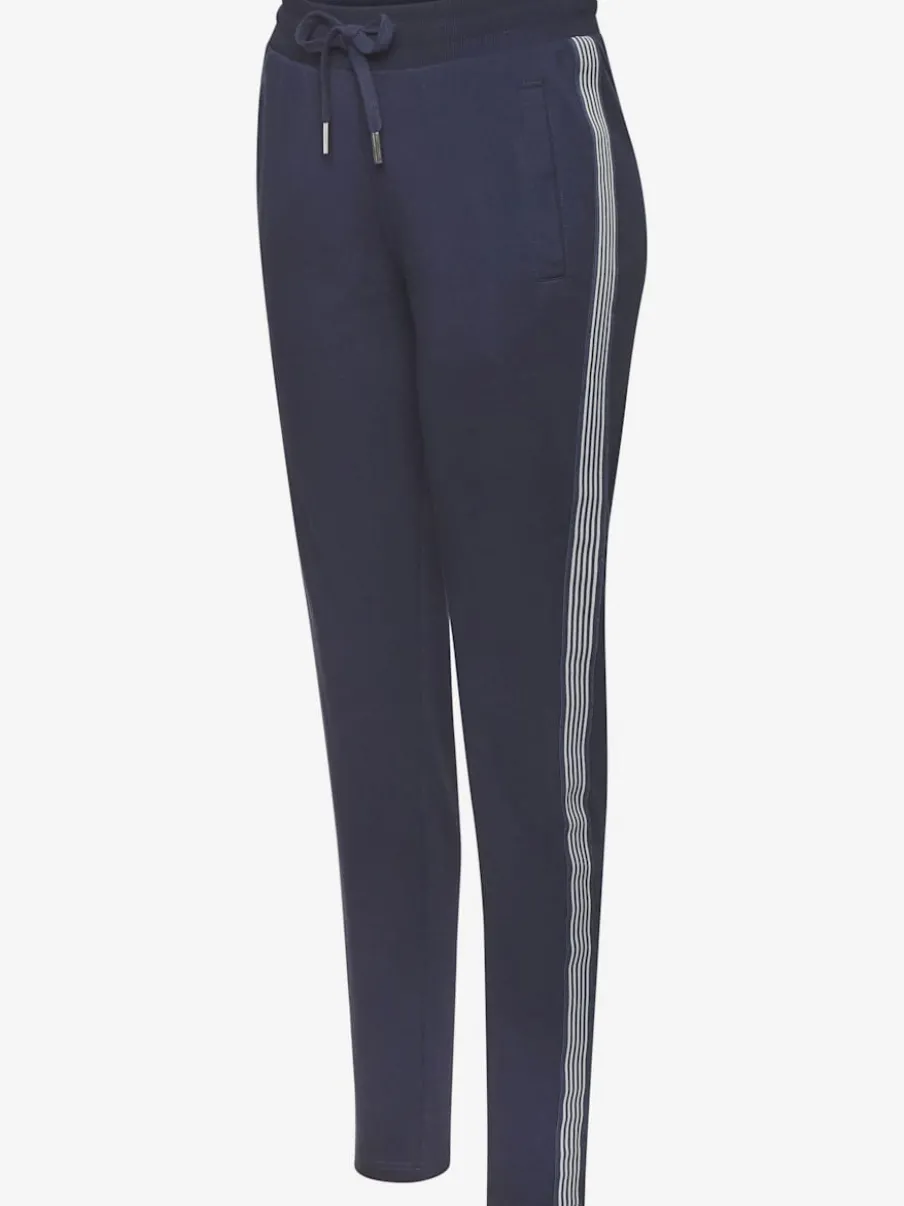 Pantalon détente à rayures latérales avec ceinture élastique et poches