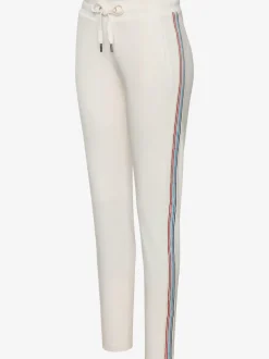 Pantalon détente à rayures latérales avec ceinture élastique et poches