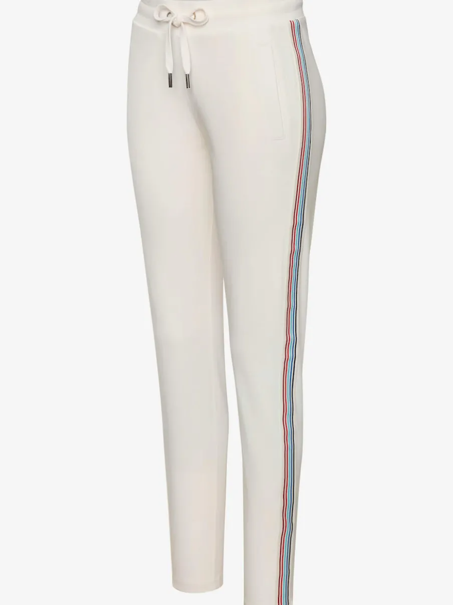 Pantalon détente à rayures latérales avec ceinture élastique et poches