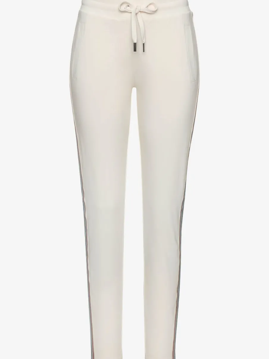 Pantalon détente à rayures latérales avec ceinture élastique et poches