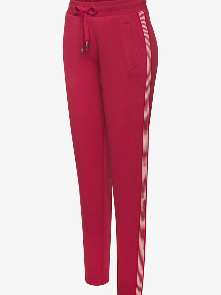 Pantalon détente à rayures latérales avec ceinture élastique et poches