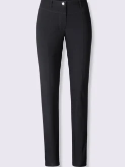 Pantalon en bengaline avec ceinture gainante et poches arrière