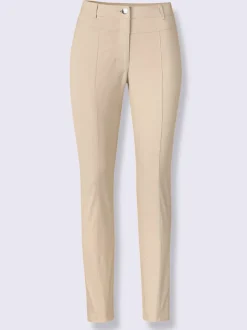 Pantalon en bengaline avec ceinture gainante et poches arrière
