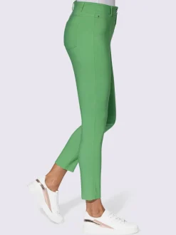 Pantalon en bengaline avec ceinture gainante et poches arrière