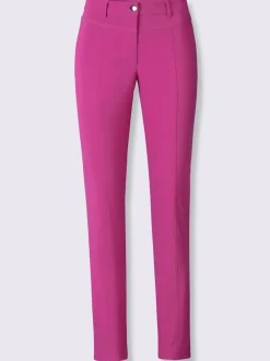 Pantalon en bengaline avec ceinture gainante et poches arrière
