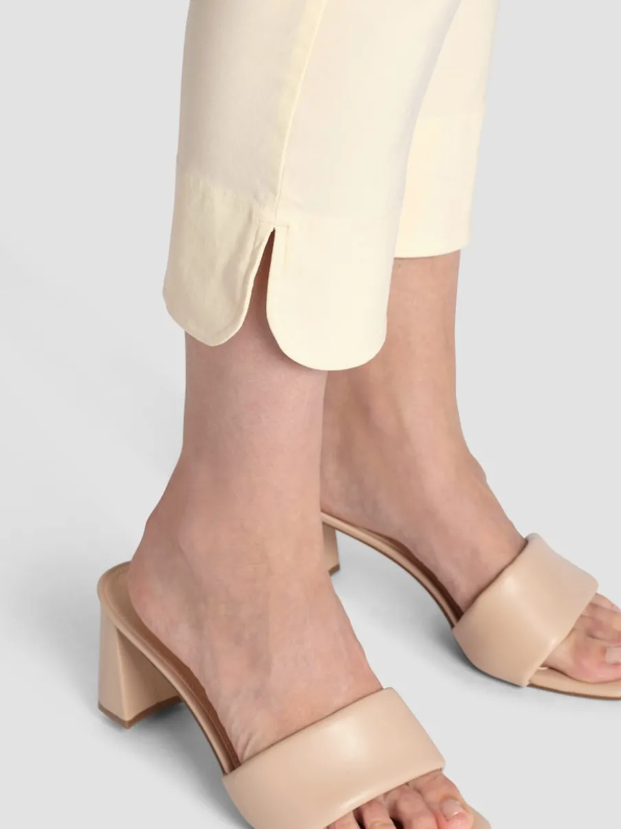 Pantalon en bengaline ceinture élastique