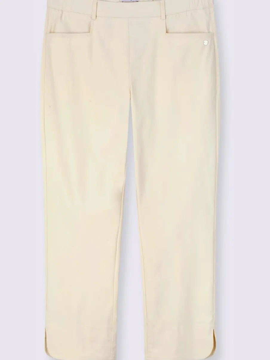 Pantalon en bengaline ceinture élastique