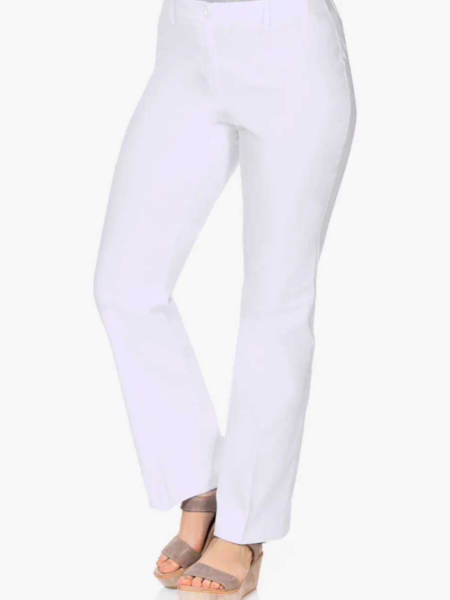 Pantalon en bengaline coupe bootcut décontractée