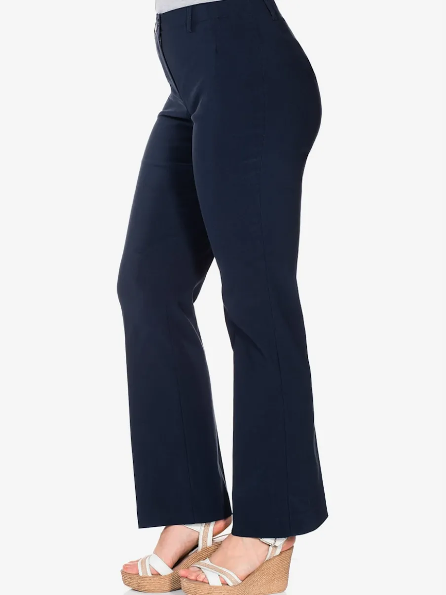 Pantalon en bengaline coupe bootcut décontractée