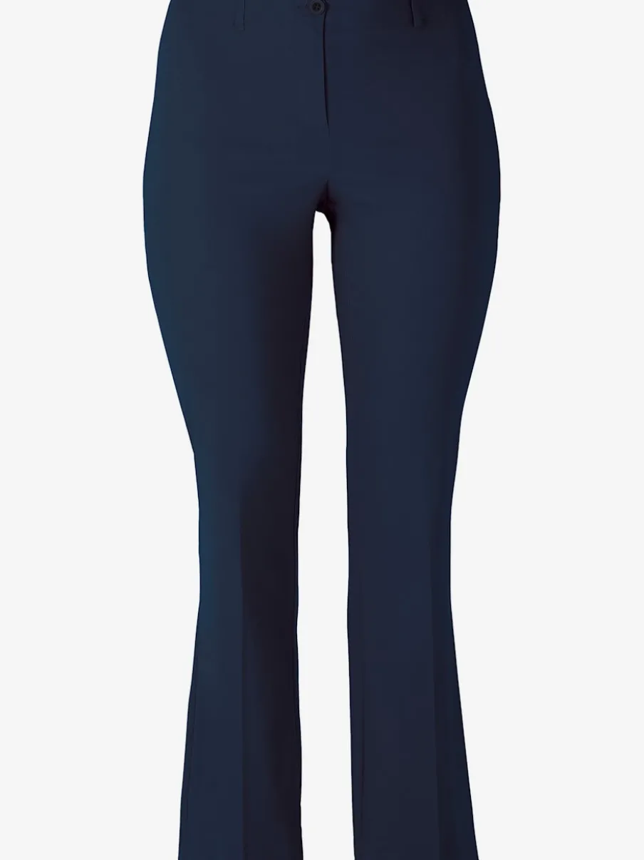 Pantalon en bengaline coupe bootcut décontractée