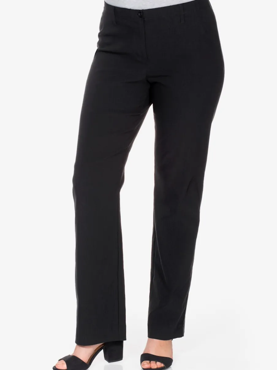 Pantalon en bengaline coupe bootcut décontractée