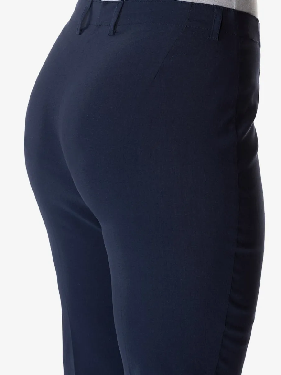 Pantalon en bengaline coupe bootcut décontractée