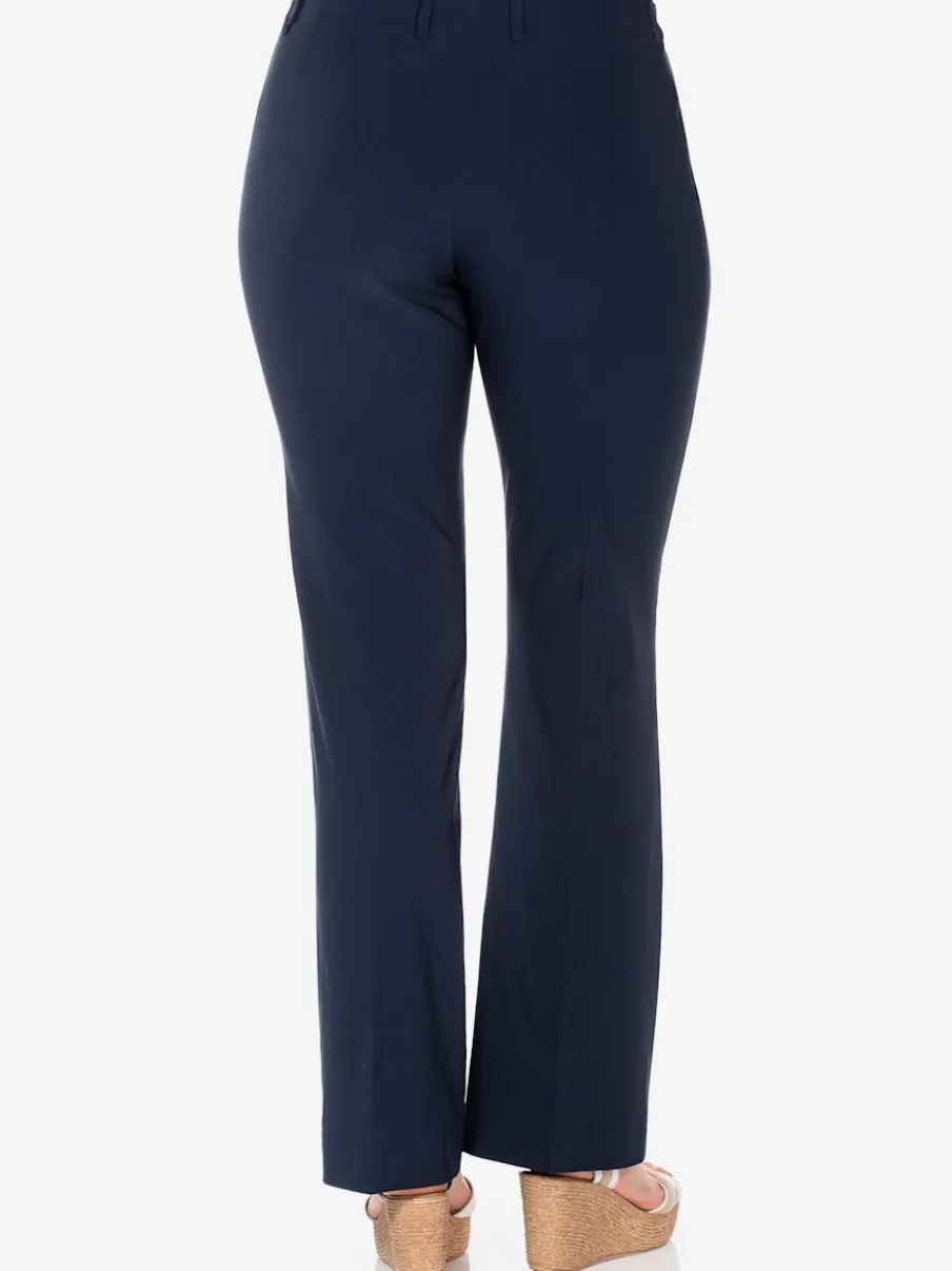 Pantalon en bengaline coupe bootcut décontractée