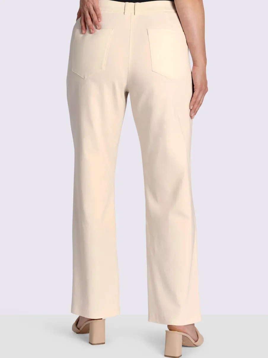 Pantalon en bengaline empiècement confortable et élastique au dos