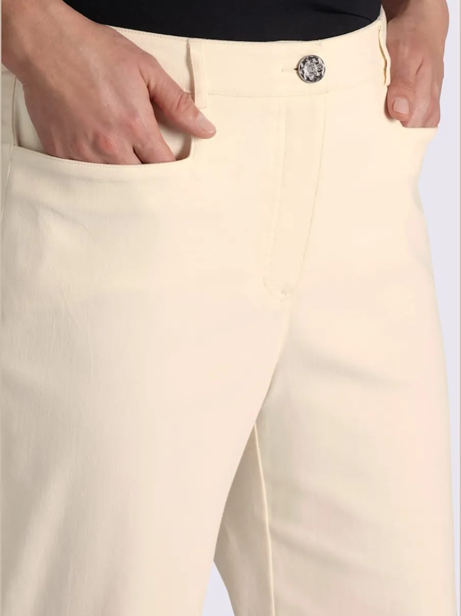Pantalon en bengaline empiècement confortable et élastique au dos