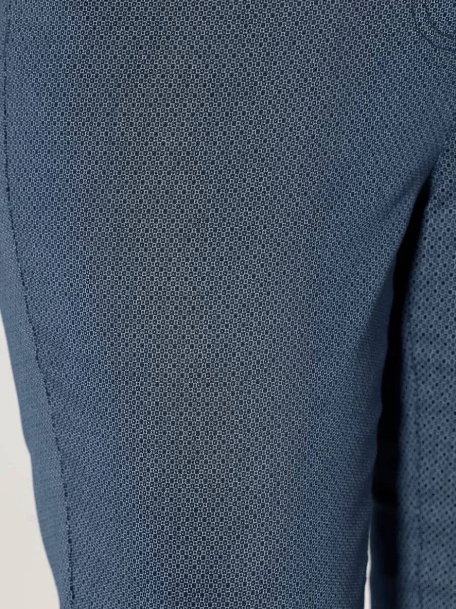 Pantalon 7/8 en coton à 5 poches et détails rivetés