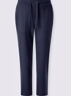 Pantalon en jersey avec ceinture élastique et grandes poches
