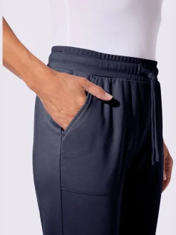 Pantalon en jersey avec ceinture élastique et grandes poches