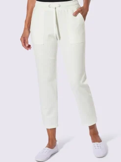 Pantalon en jersey avec ceinture élastique et grandes poches