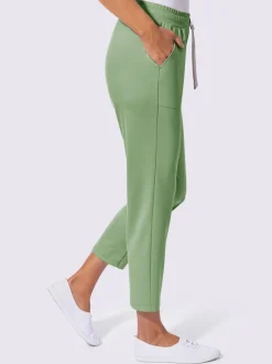 Pantalon en jersey avec ceinture élastique et grandes poches