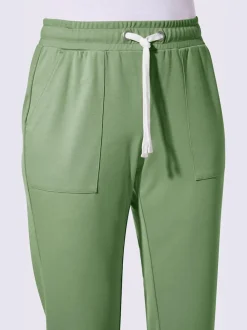 Pantalon en jersey avec ceinture élastique et grandes poches